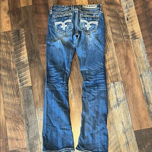 Rock Revival Jeans with White Stitching - Picture 3 of 4